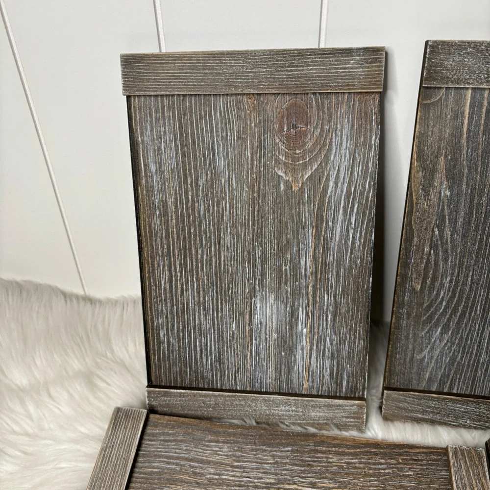 Rustic wooden Boards for Crafting or Centerpieces decor set of 5